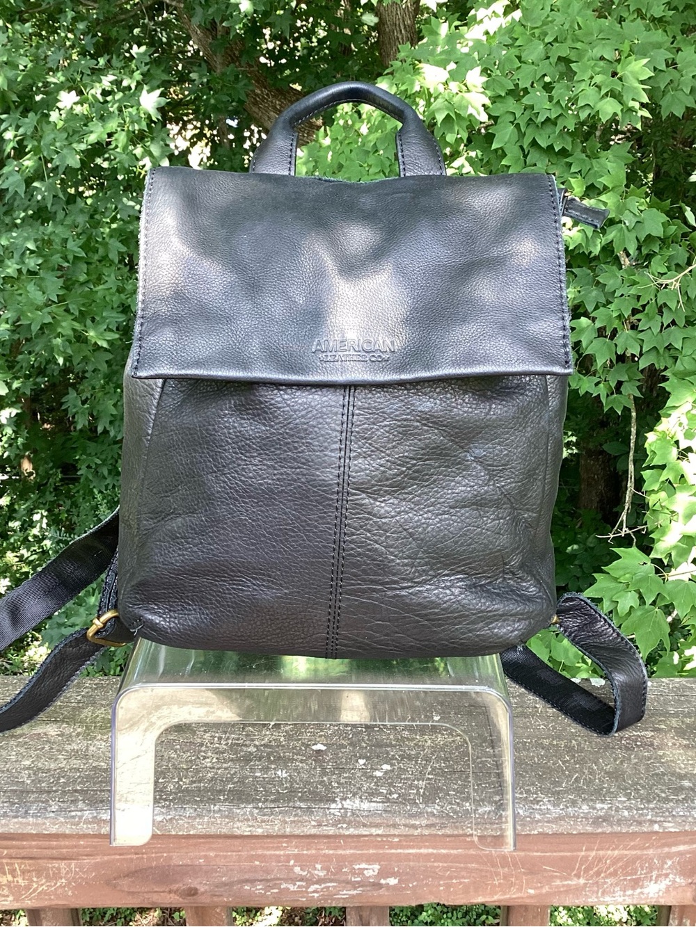 American Leather Co. black Liberty backpack like new